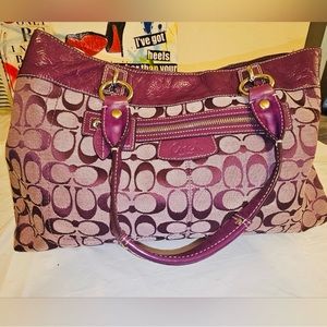 Coach Madison Plum Handbag